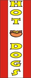 Hot Dogs Tall Flag