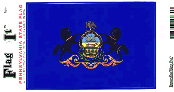 Pennsylvania Flag Decal Sticker