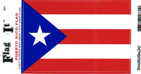 Puerto Rico Flag Decal Sticker