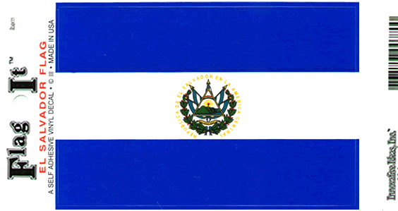 El Salvador Flag Decal Sticker