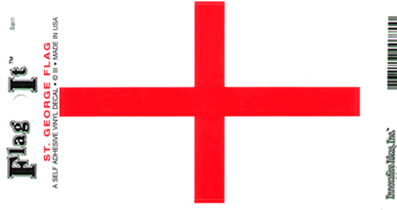England St. George Cross Flag Decal Sticker