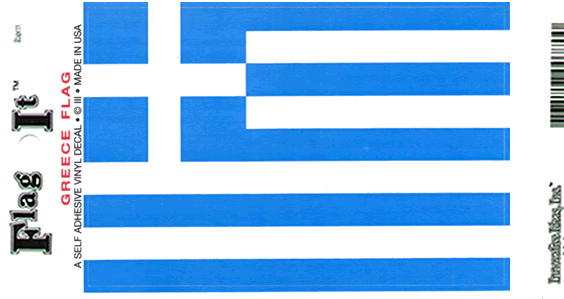 Greece Flag Decal Sticker