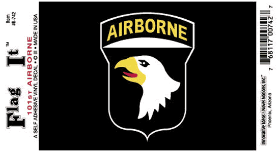 Airborne 101st Flag Decal Sticker