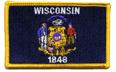 Wisconsin Flag Patch