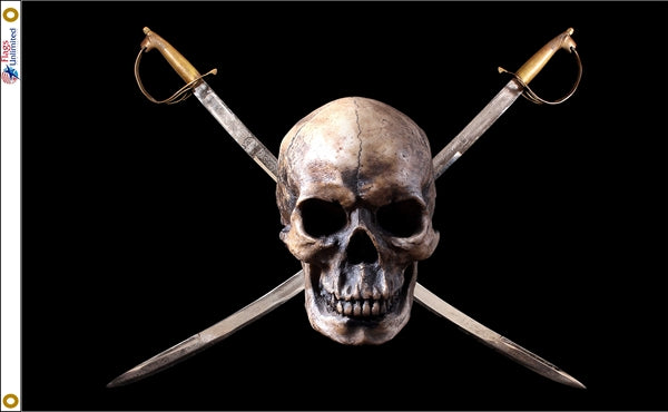 Pirate Skull & Swords Flag