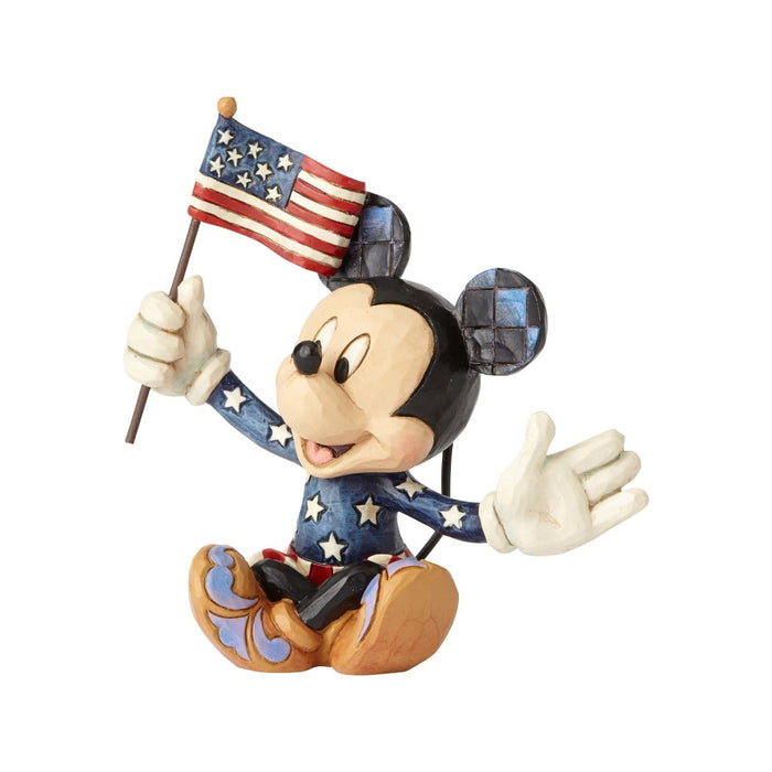 Jim Shore Mini Patriotic Mickey Mouse Figurine