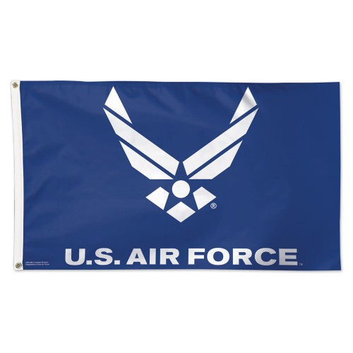 Air Force Wings Logo Flag Blue