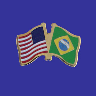 Brazil & U.S. Lapel Pin