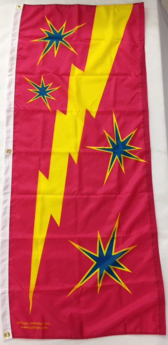 Stars & Lightning Flag - 5'x2' Nylon