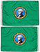 Washington State Flag Front & Back