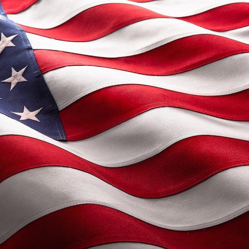American flag banner