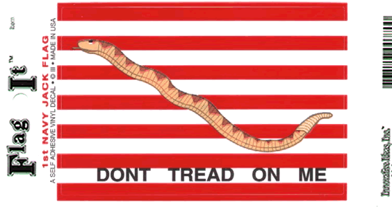Aazon.co : 1st Navy Jack - Dont Tread On E Flag - 3ft X 5ft Nylon - Foto 8