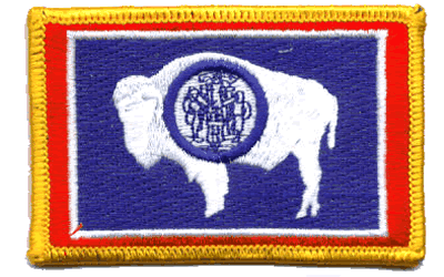 Bandierina Da Tavolo Wyoming 4x6 Pollici – Con Asta E Orli Cuciti, Trade Winds