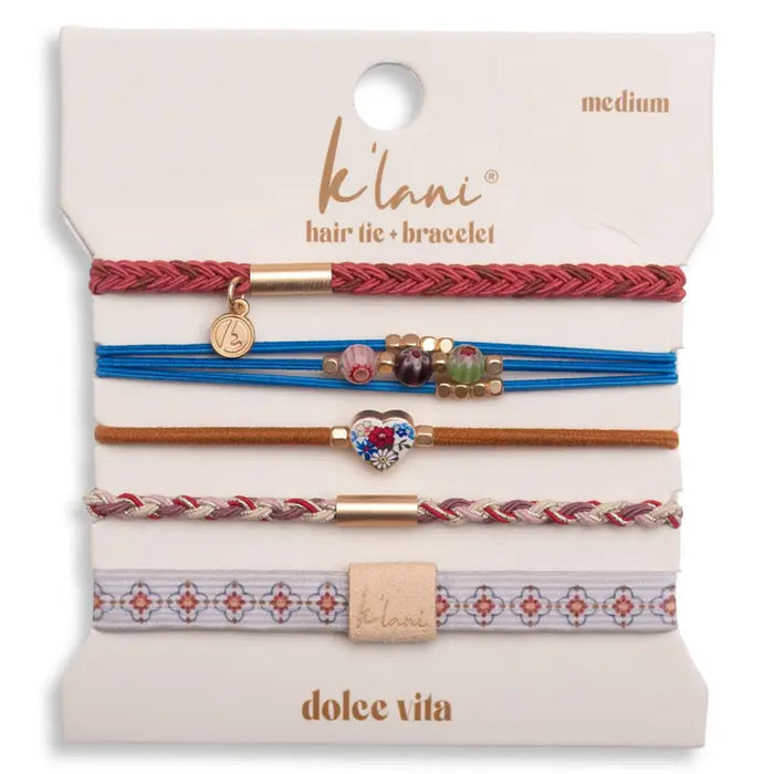 K'lani Hair Tie/Bracelets "Dolce Vita"