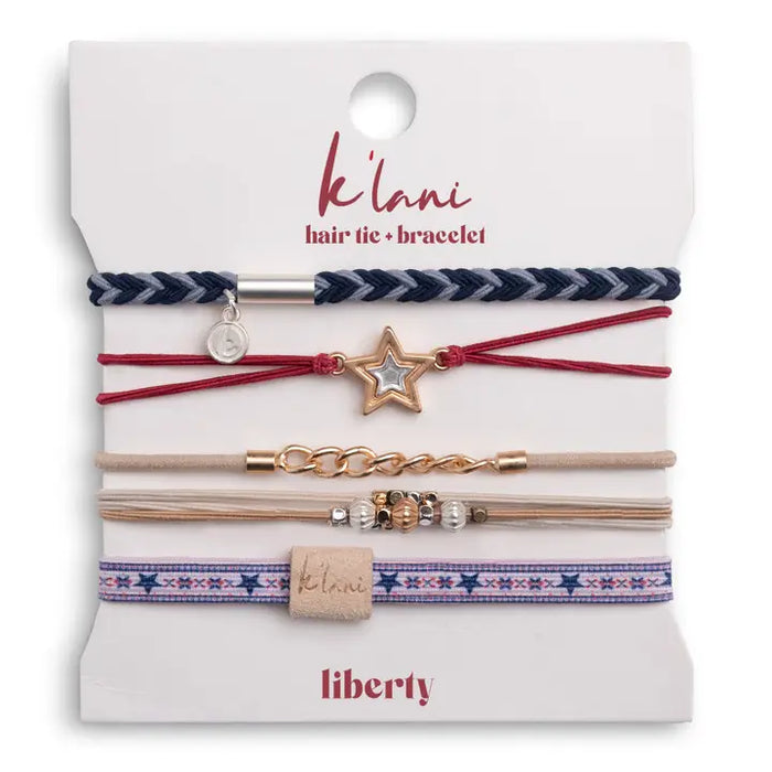 K'lani Hair Tie/Bracelets "Liberty"