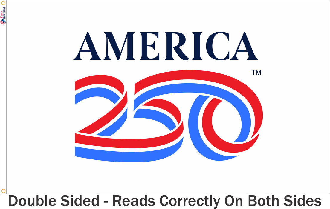America 250 Flag White