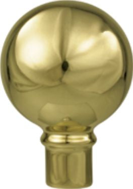 Indoor ball flagpole ornament with no ferrule