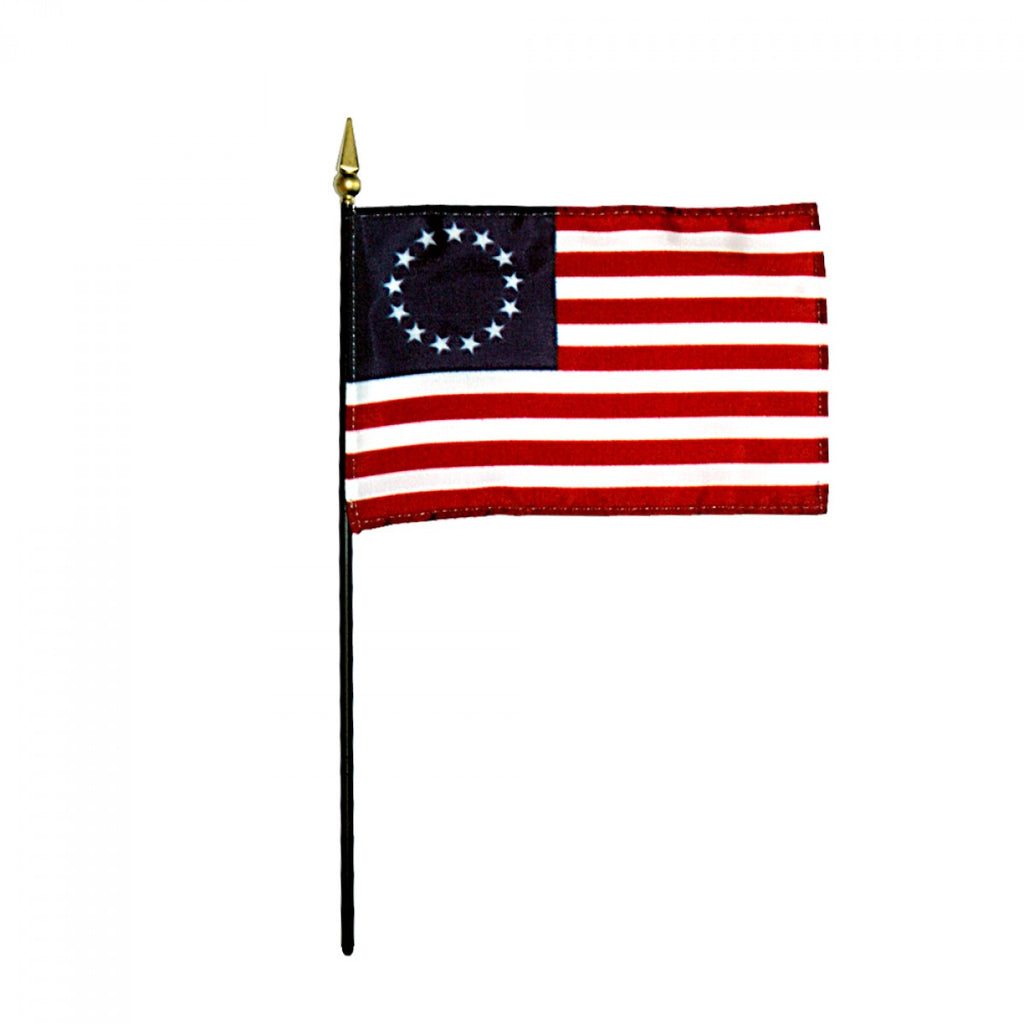 Bandiera USA Betsy Ross 3x5 Piedi - Tessuto Nylon Poliestere 100D - Blu Bianco Rosso