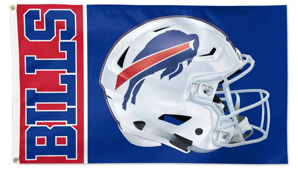 WinCraft Buffalo Bills 3' x 5' Helmet Deluxe Single-Sided Flag