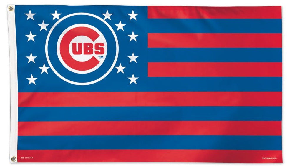 Chicago Cubs Stars & Stripes Flag