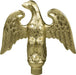 Indoor eagle flagpole ornament with no ferrule