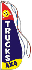 Trucks Feather Flag