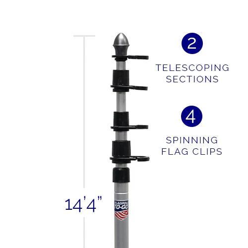 Flagpole-To-Go Portable Flagpole