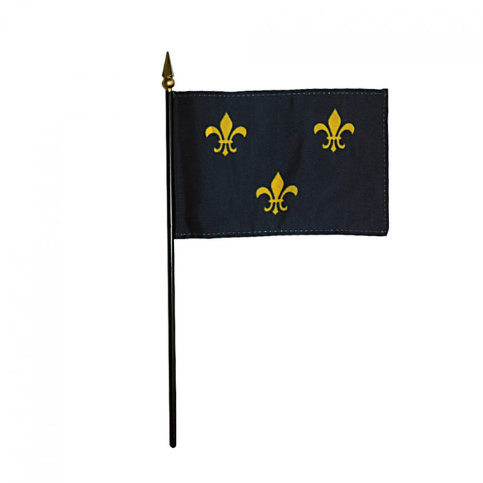 French Fleur-De-Lis (Blue) Flag