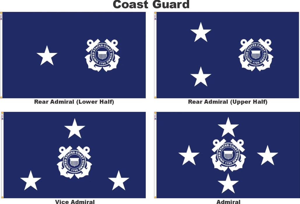 Officers Flags Coast Guard