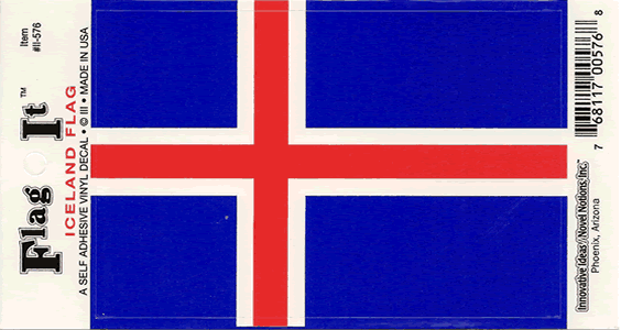 Iceland Flag Decal Sticker