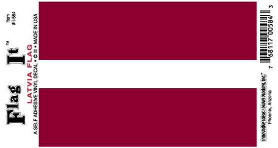 Latvia Flag Decal Sticker