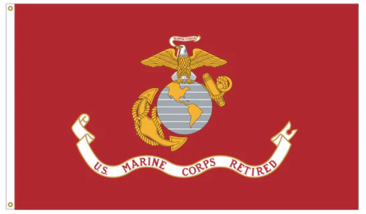 Marine Corps Retired Flag