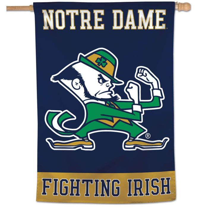 Notre Dame Fighting Irish Banner Leprechaun