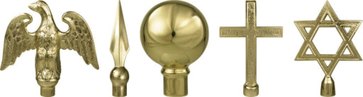 Indoor flagpole ornaments with no ferrule