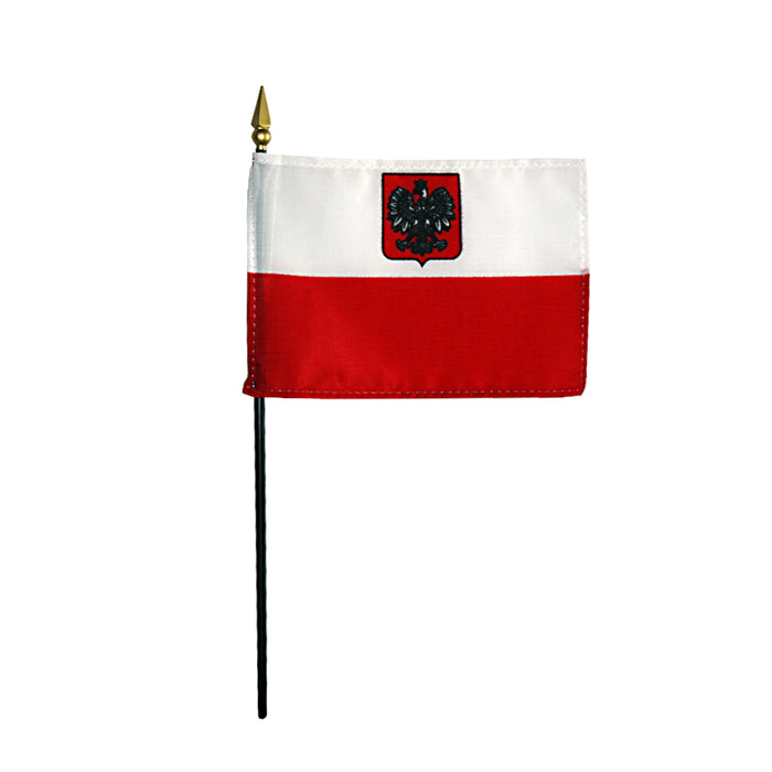 Poland with Eagle Flag
