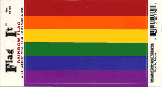 Rainbow Flag Decal Sticker