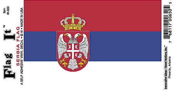 Serbia Flag Decal Sticker