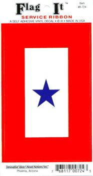 Service Flag Decal Sticker - Durable Vinyl From Flags Unlimited