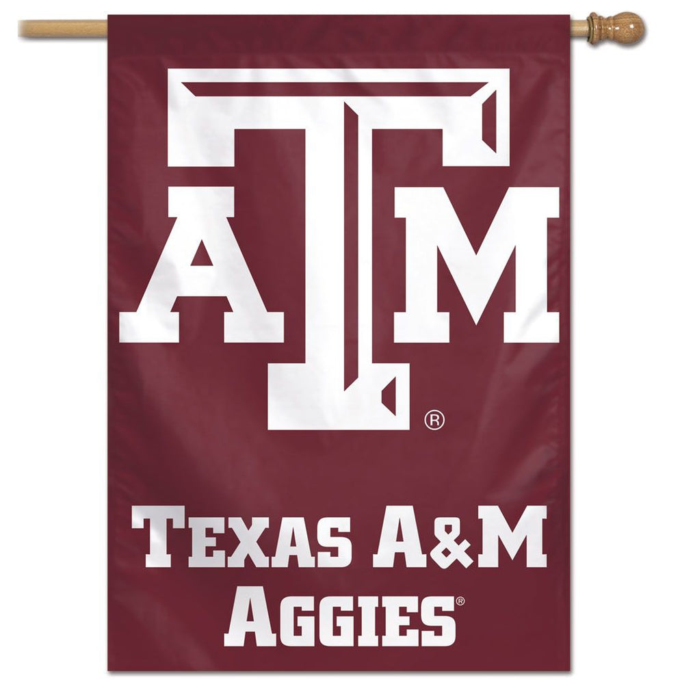 Texas A&M University Gartenflagge – Doppelseitig, 100% Polyester, Offiziell Lizenziert (Design C)