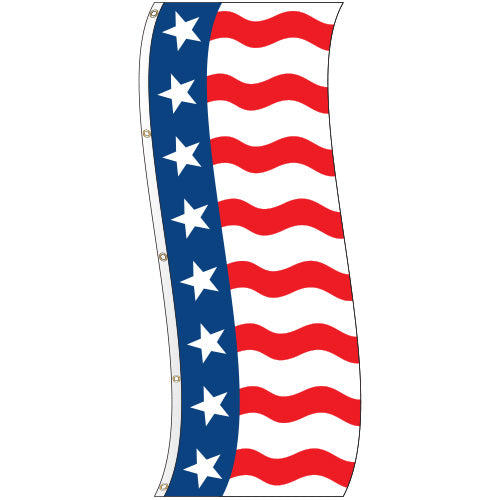 Uncle Sam Tall Flag