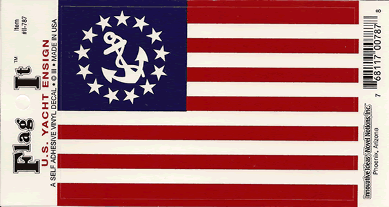 Yacht Ensign Flag Decal Sticker