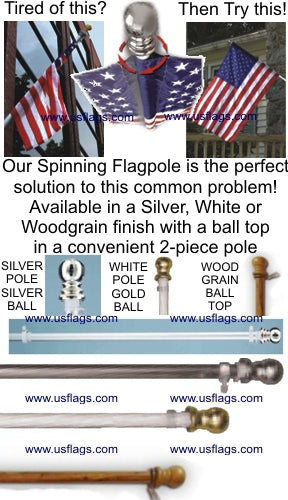Spinning Tangle-Free Flagpole