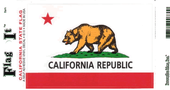 California Flag Decal Sticker