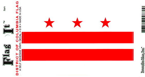 District of Columbia (Washington DC) Flag Decal Sticker