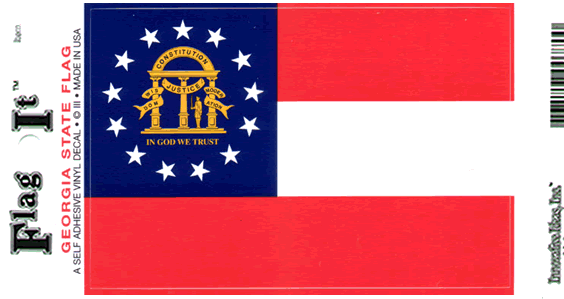 Georgia Flag Decal Sticker