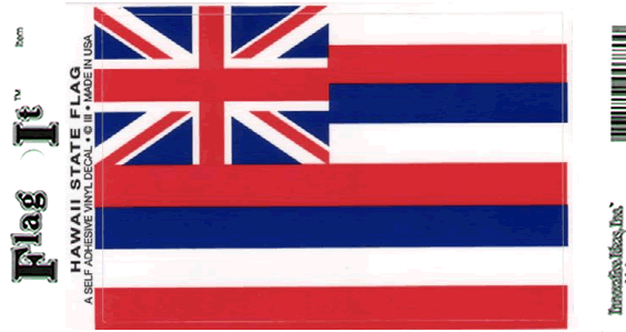 Hawaii Flag Decal Sticker