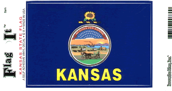 Kansas Flag Decal Sticker