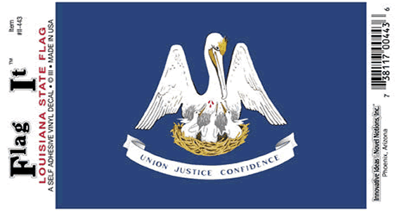 Louisiana Flag Decal Sticker