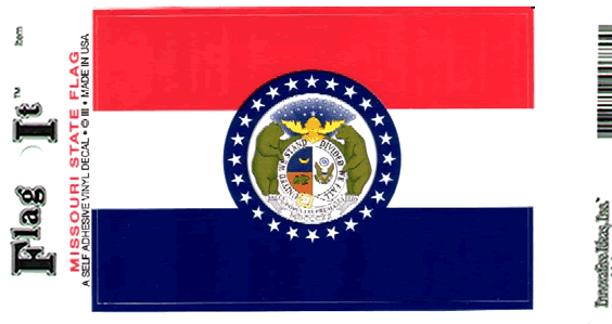 Missouri Flag Decal Sticker