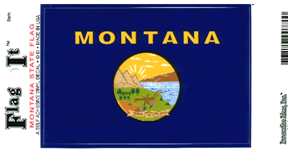 Montana Flag Decal Sticker